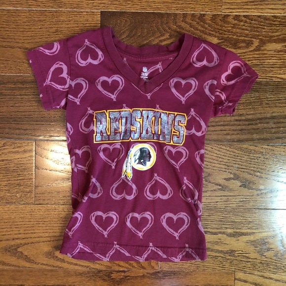 pink redskins shirt